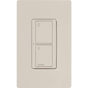 Lutron PD-6ANS-LA Caseta Wireless Multi-Location In-Wall Switch, Light Almond