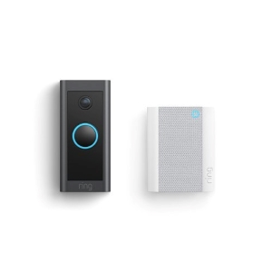 Ring Video Doorbell Wired and AC Plug-In Wi-Fi Chime Bundle, 2nd Generation, (8VRGXZ-0EN0)