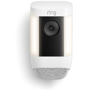 Ring Spotlight Cam Pro Wireless, Battery Outdoor HD IP Security Camera with Light