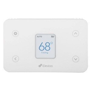 iDevices  Wi-Fi Enabled Smart Thermostat, Works with Amazon Alexa, Apple HomeKit, and Google Assistant, 24VAC, C-Wire Required