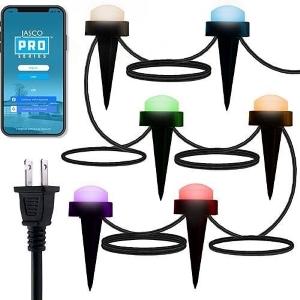 Jasco 66871 Pro Series Wi-Fi LED Mini Landscape Lights Pucks
