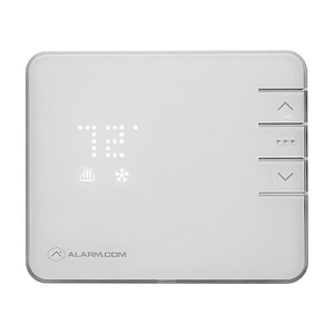 Alarm.com Smart Thermostat, 3-Stage Heat, 2-Stage Cooling, AA Battery