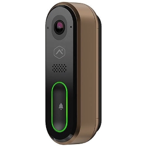 Alarm.com -S Design Studio Series Touchless Video Doorbell Camera with Expansive 150° Vertical FOV, Two-Way Audio, Full HD, HDR and IR Night Vision