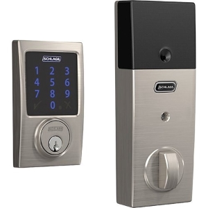 Schlage Connect Smart Deadbolt With Alarm With Century Trim, Z-Wave Enabled