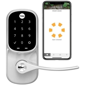 Yale YRL226-CBA-619 Assure Lever Touchscreen Keypad Lever Lock with Wi-Fi and Bluetooth