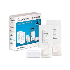 Lutron  Caseta Deluxe Smart Switch Kit, Compatible with Alexa, Apple HomeKit, and the Google Assistant