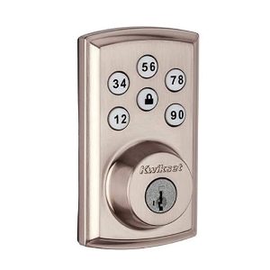 Kwikset SmartCode 888 Smart Lock Touchpad Electronic Deadbolt Door Lock with Z-Wave Plus Featuring SmartKey Security,