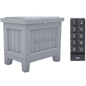 Yale Smart Delivery Box with Wi-Fi And Smart Keypad, Manor Grey