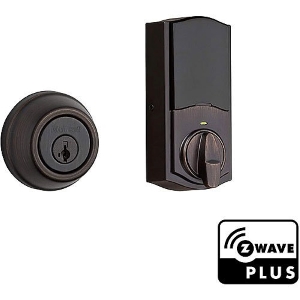 Kwikset Signature Series 2nd Gen Round Smart Lock Featuring SmartKey Security and Home Connect Technology Traditional
