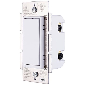 Jasco 14314 Z-Wave Plus In-Wall 3-Speed Fan Control 500S, White and Light Almond Paddles