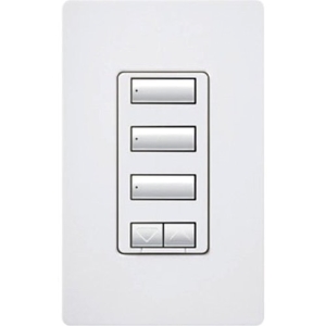 Lutron  RadioRA 2 seeTouch Wall-Mount CL Hybrid Keypad, 3-Button w/ Raise-Lower