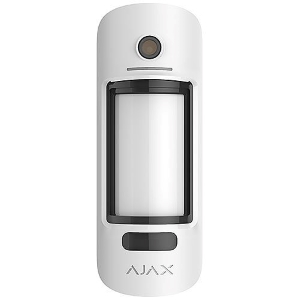 AJAX 42821.84.WH3 Wireless Outdoor Motion Detector with Visual Alarm Verification, Anti-Masking, and Pet Immunity, White